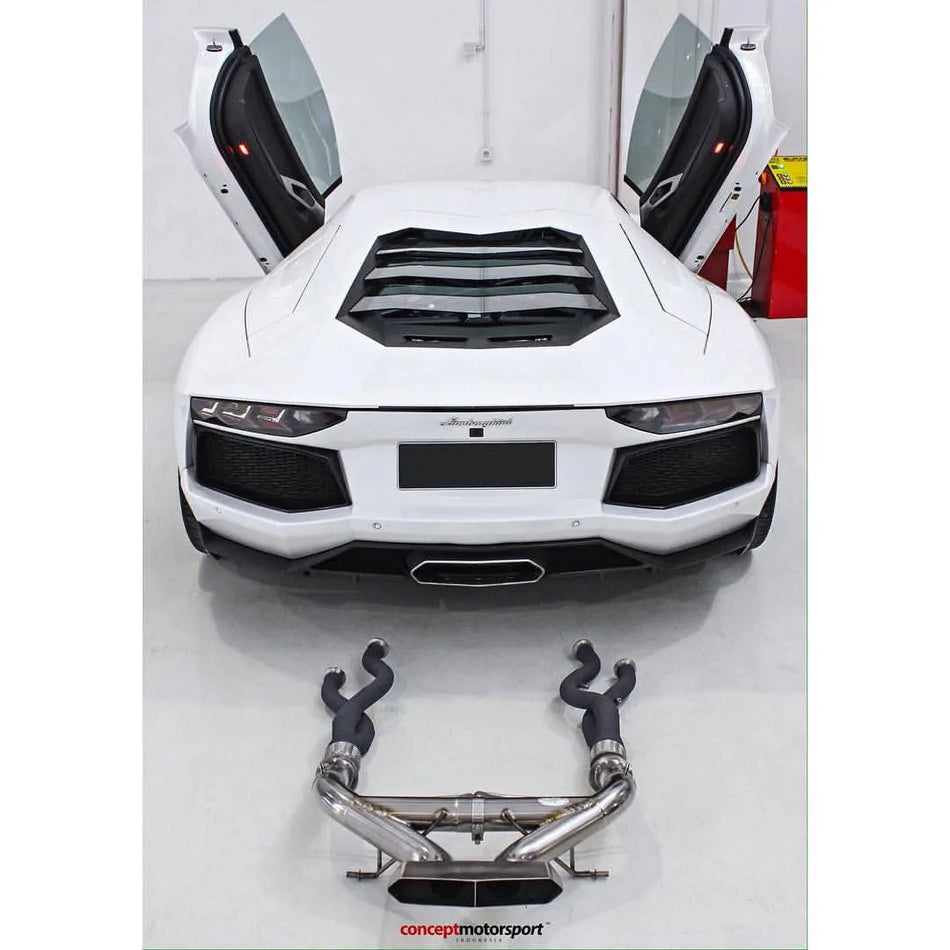 QuickSilver Lamborghini Aventador LP700-4 Catalyst Delete Pipes (2011 on)