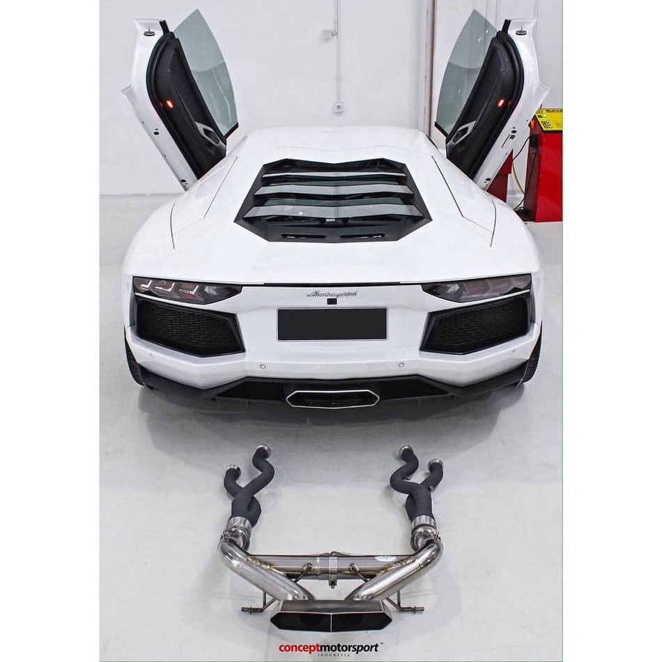 Quicksilver Exhausts Lamborghini Aventador LP700-4 Catalyst Delete Pipes (2011 on)