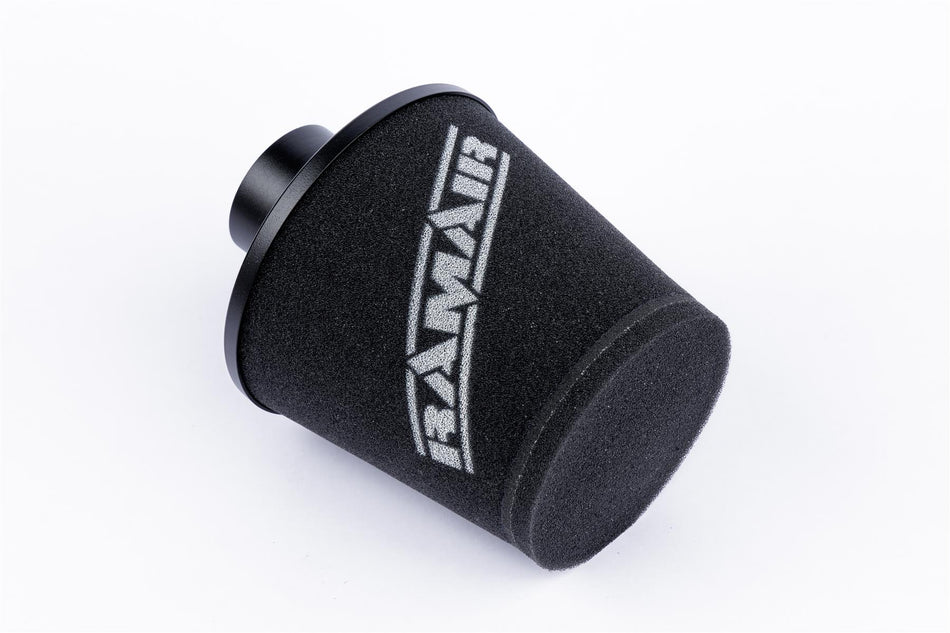 Ramair Large Foam Filter Aluminium Base 63mm OD Black