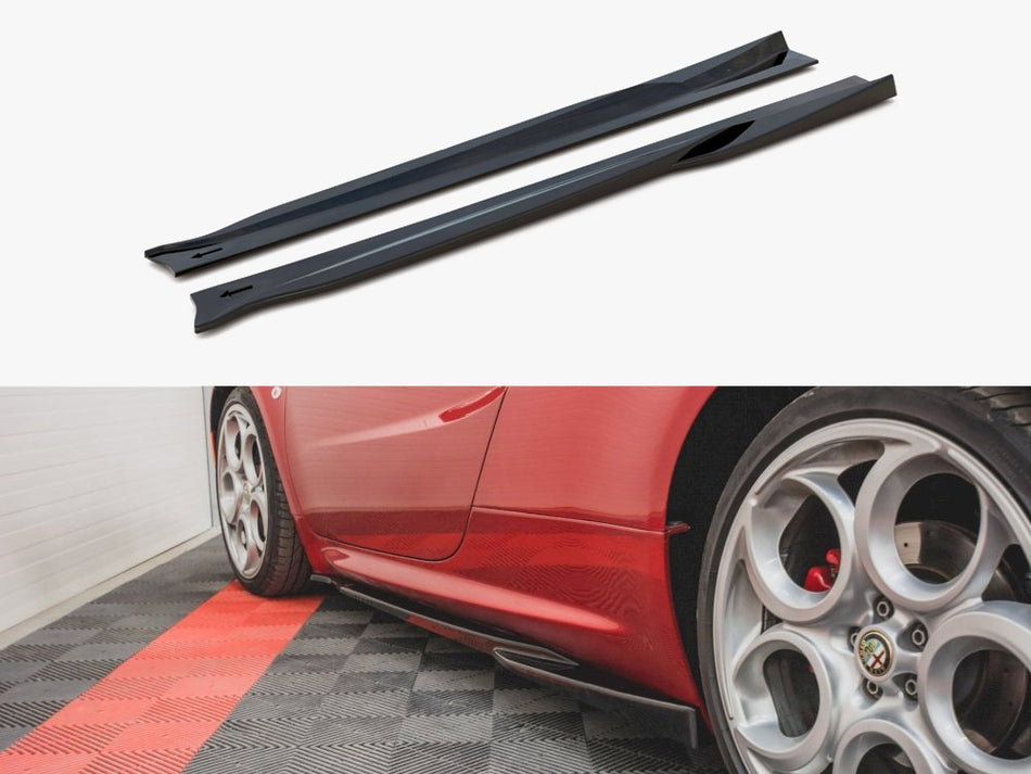 Maxton Side Skirts Diffusers Alfa Romeo 4C (2013-2017) - Textured