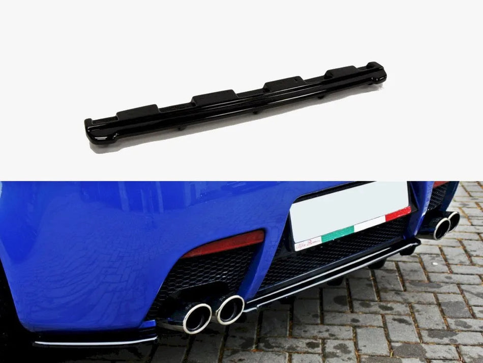 Maxton Central Rear Splitter (Vertical Bars) Alfa Romeo 147 GTA - Textured