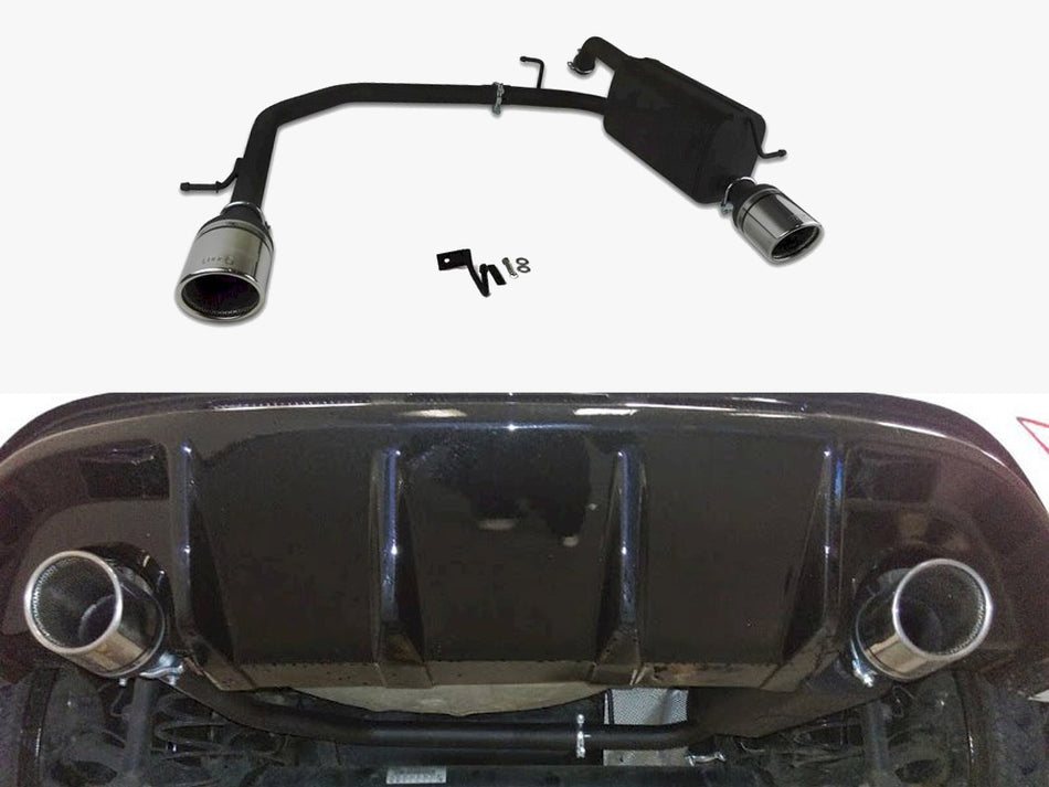Maxton Ford Fiesta Mk7 HIGH Quality DUAL EXIT Stainless Steel Axle-back Exhaust System With Silencer And Exhaust Pipes