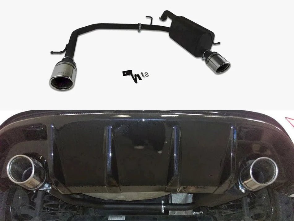 Maxton Ford Fiesta Mk7 HIGH Quality DUAL EXIT Stainless Steel Axle-back Exhaust System With Silencer And Exhaust Pipes