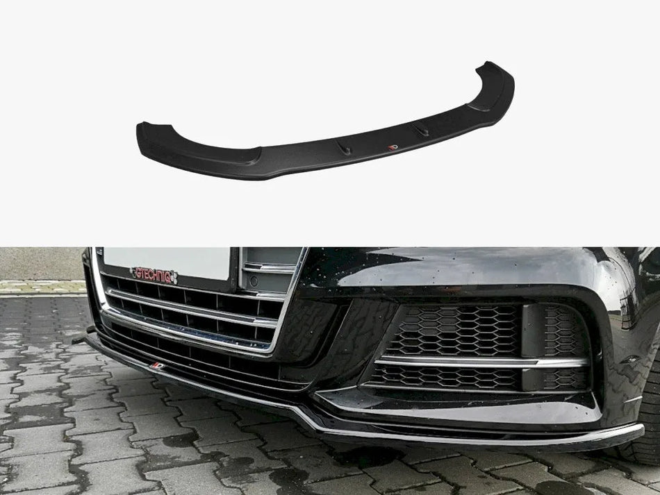 Maxton Front Splitter V.2 Audi S3 / A3 S-Line 8V FL Sedan