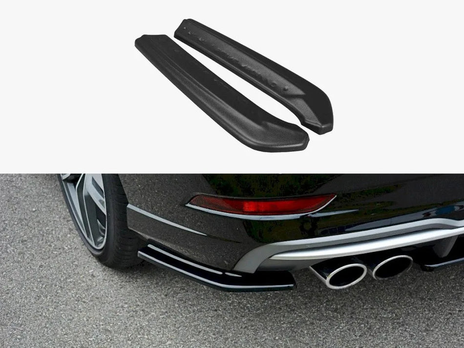 Maxton Rear Side Splitters Audi S3 / A3 S-line 8V FL Sedan