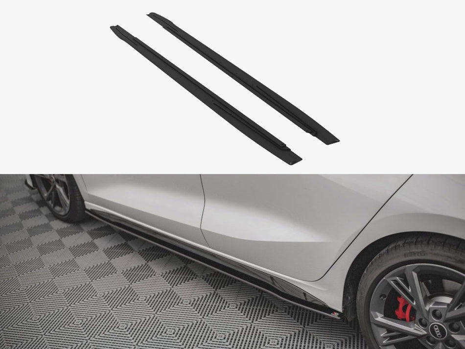 Maxton Street PRO Side Skirts Diffusers Audi S3 / A3 S-Line 8Y / 8Y Facelift