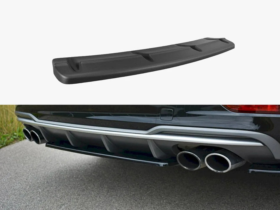 Maxton Central Rear Splitter Audi S3 8V FL Sedan (2017-)