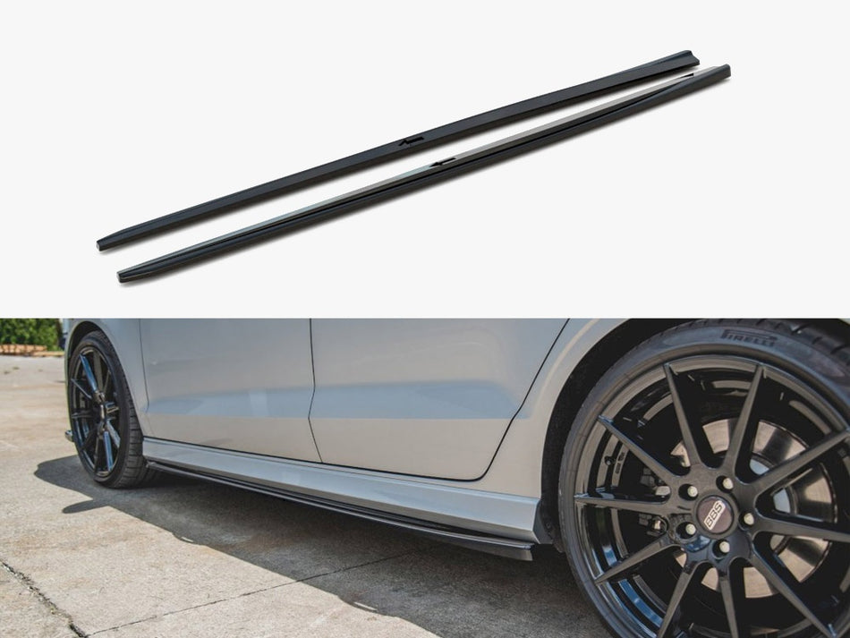 Maxton Side Skirts Diffusers V.2 Audi S3 Sedan 8V Facelift (2016-2020)