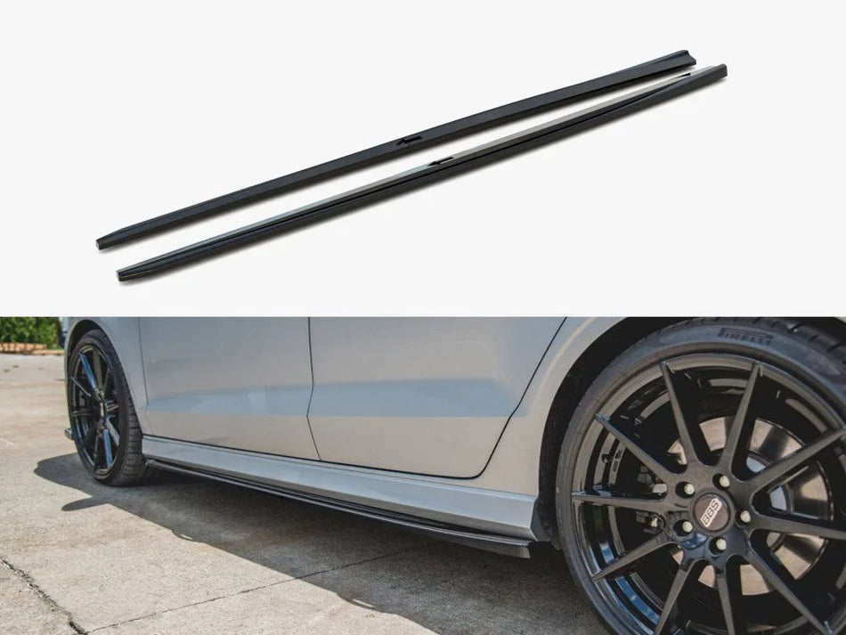 Maxton Side Skirts Diffusers V.2 Audi S3 Sedan 8V Facelift (2016-2020)