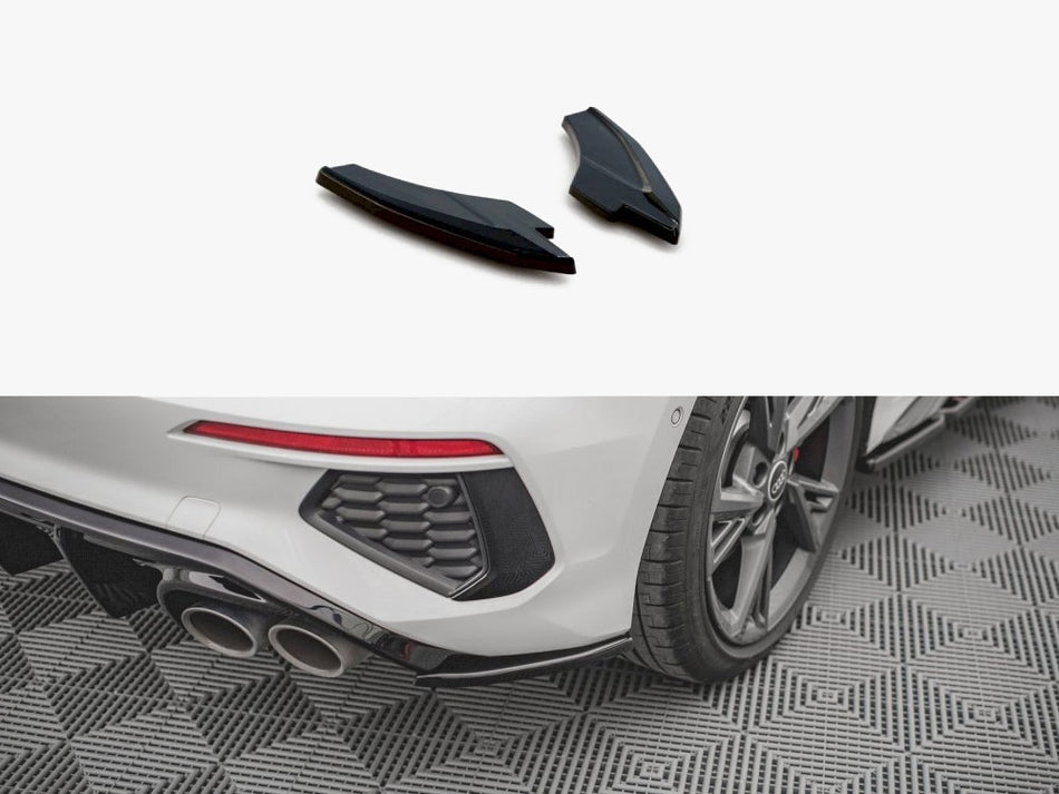 Maxton Rear Side Splitters V.2 Audi S3 / A3 S-Line Sportback 8Y