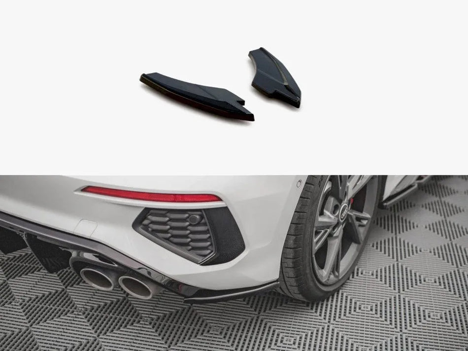 Maxton Rear Side Splitters V.2 Audi S3 / A3 S-Line Sportback 8Y