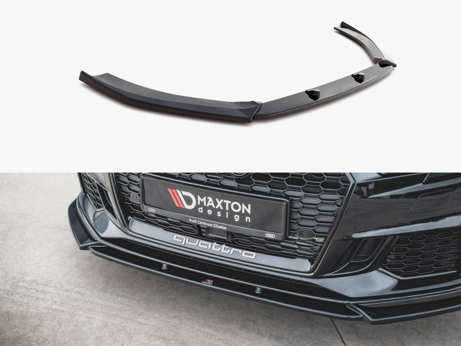 Maxton Front Splitter V.4 Audi RS3 8V Facelift (2017-)