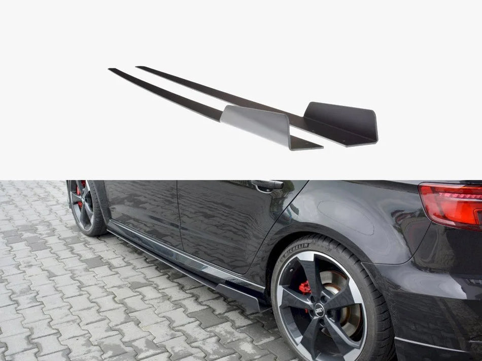 Maxton Racing Side Skirts Diffusers V.2 Audi RS3 8V Facelift Sportback (2017-20)