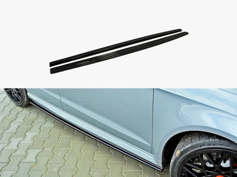 Maxton Side Skirts Diffusers Audi RS3 8VA Pre-facelift (2015-2016)