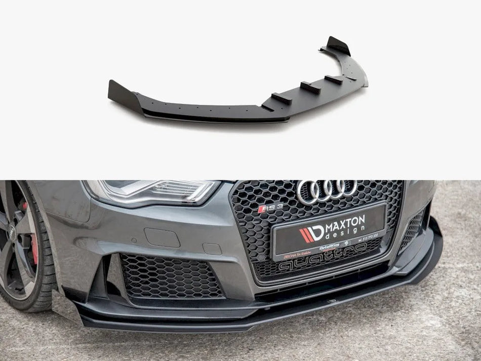 Maxton Street PRO Front Splitter + Flaps Audi RS3 8V Sportback