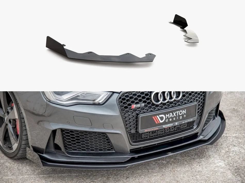 Maxton Front Splitter Flaps Audi RS3 8V Sportback