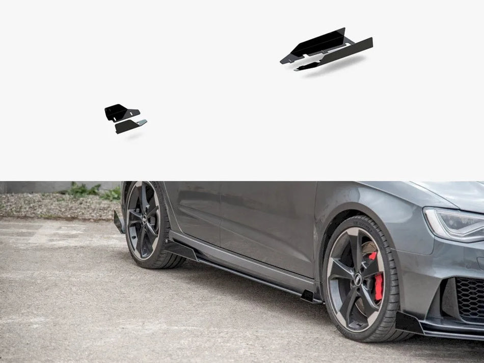 Maxton Side Skirt Flaps Audi RS3 8V Sportback