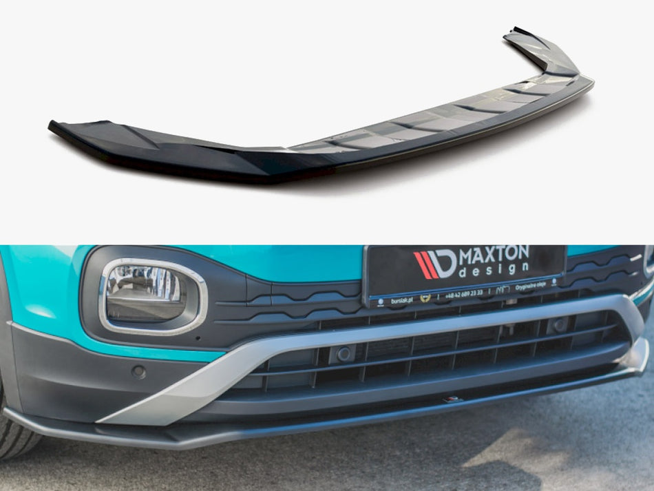 Maxton Front Splitter VW T Cross (2018-) - Carbon Look