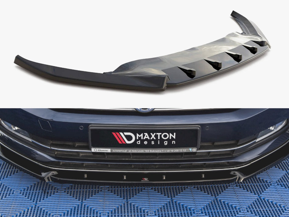 Maxton Front Splitter V.2 Volkswagen Passat B8 - Carbon Look