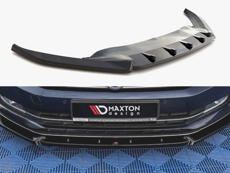 Maxton Front Splitter V.2 Volkswagen Passat B8 - Carbon Look