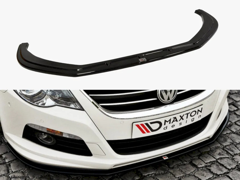 Maxton Front Splitter VW Passat CC R36 Rline (Preface) - Carbon Look