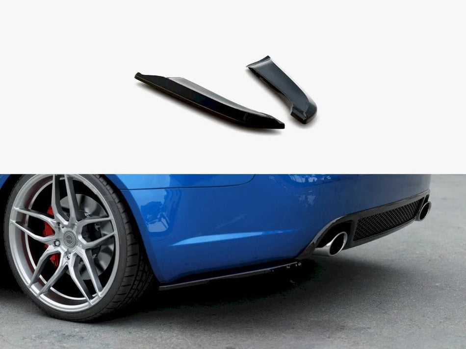 Maxton Rear Side Splitters V.1 Audi RS4 Sedan B7 - Textured