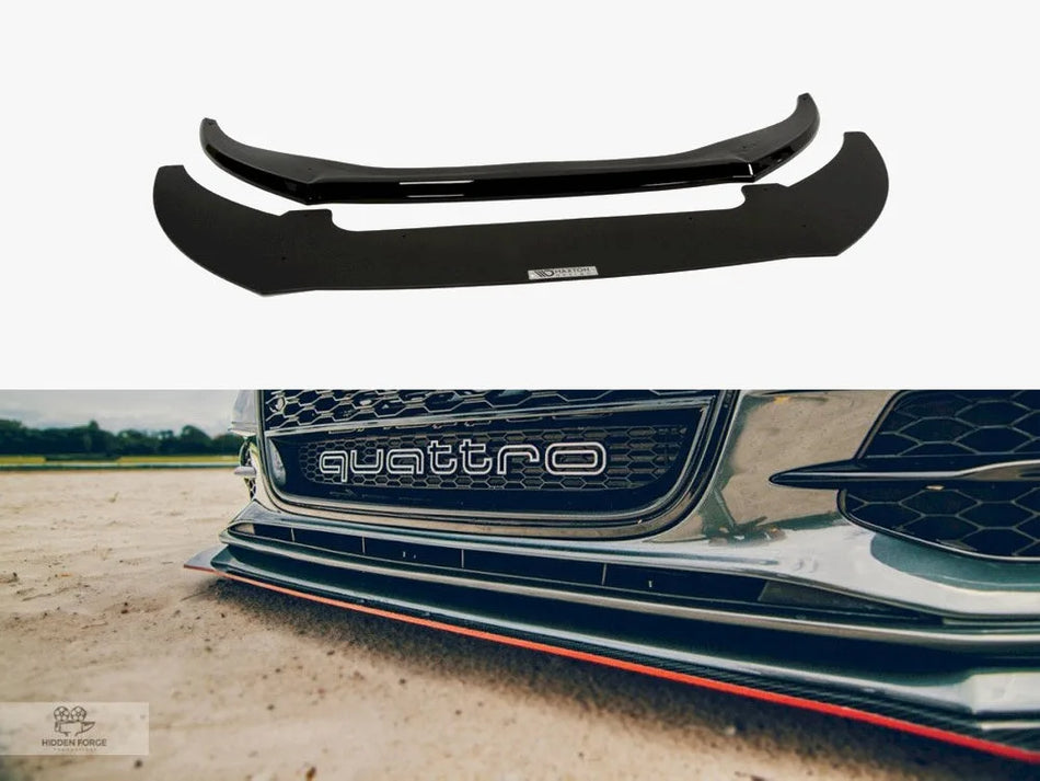 Maxton Front Racing Splitter Audi S6 / A6 C7 S-line (2 Splitters = 1 SET) (2011-2014)