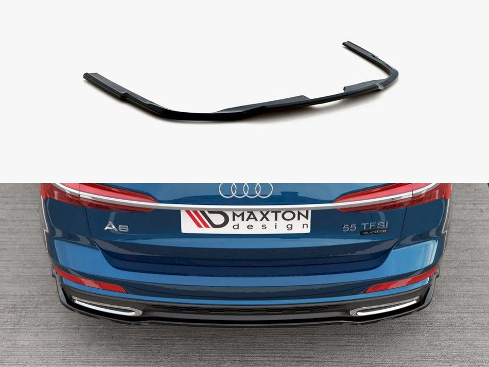 Maxton Central Rear Splitter Audi A6 S-Line C8