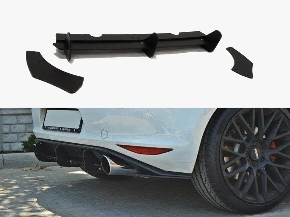 Maxton VW Golf MK7 GTI Rear Diffuser & Rear Side Splitters