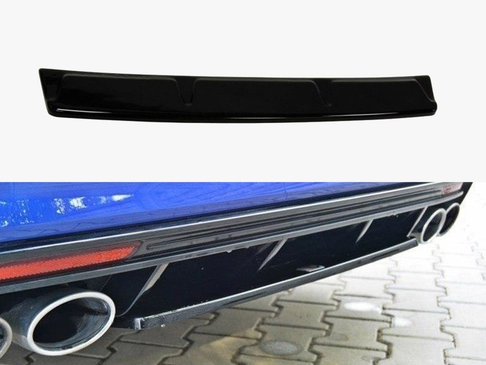 Maxton Central Rear Splitter VW Golf R Mk7 Estate - Textured