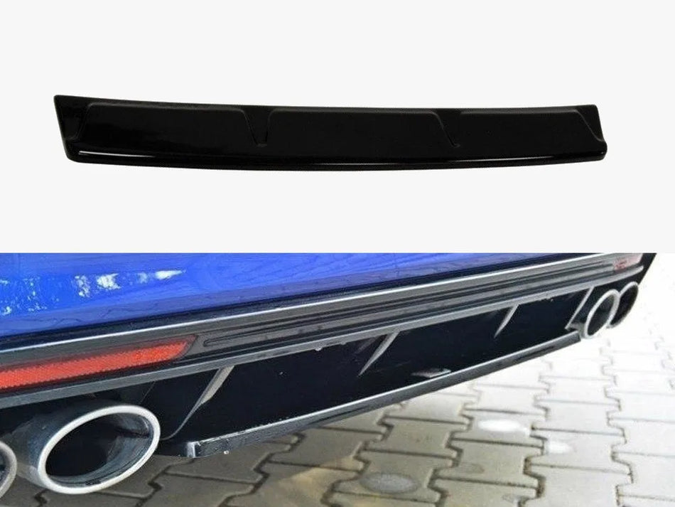 Maxton Central Rear Splitter VW Golf R Mk7 Estate - Textured