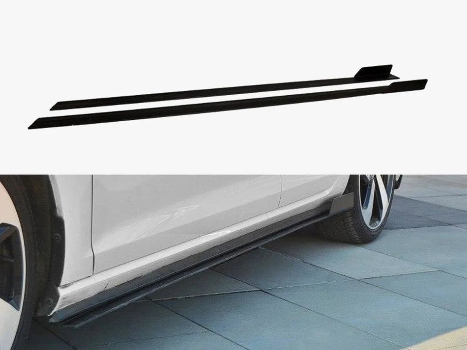 Maxton Racing Side Skirt Diffusers Volkswagen Golf GTI Mk7 Facelift