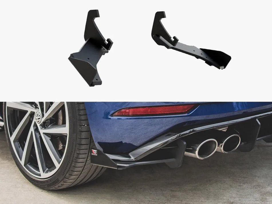 Maxton Street PRO Rear Side Splitters + Flaps Volkswagen Golf R Mk7 Facelift
