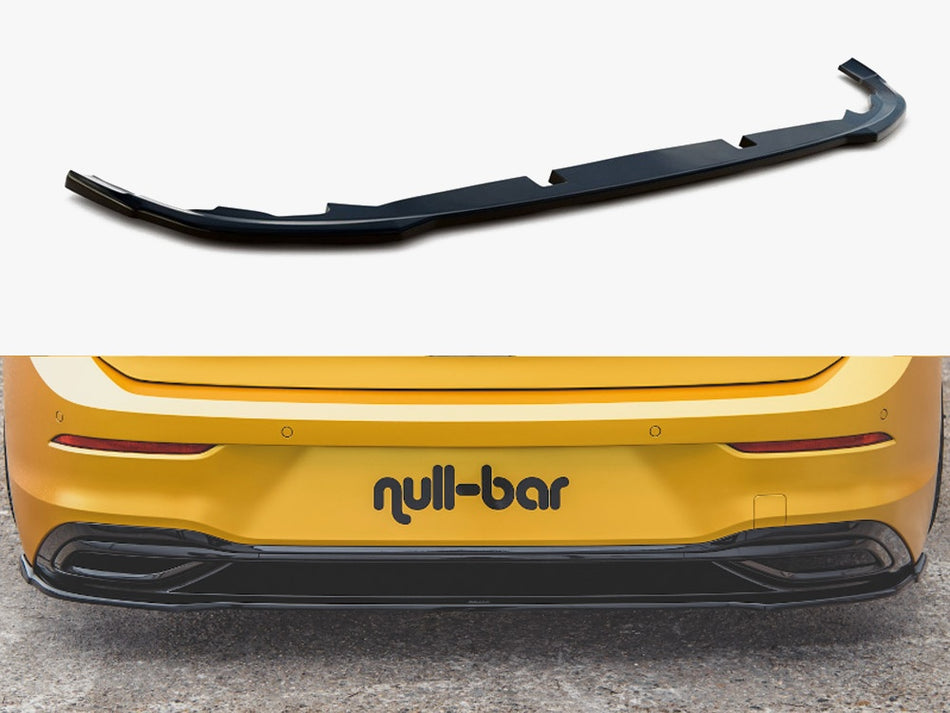 Maxton Rear Splitter Volkswagen Golf Mk8 - Carbon Look