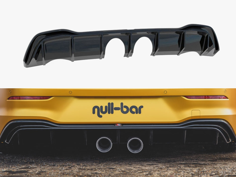 Maxton Rear Valance VW Golf Mk8 (R32 Look) - Carbon Look