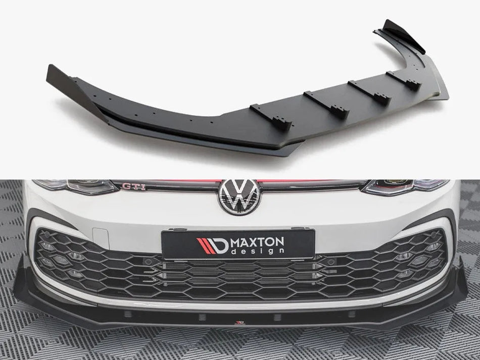 Maxton Street Pro Front Splitter + Flaps Volkswagen Golf GTI / GTE / GTD / R-Line Mk8
