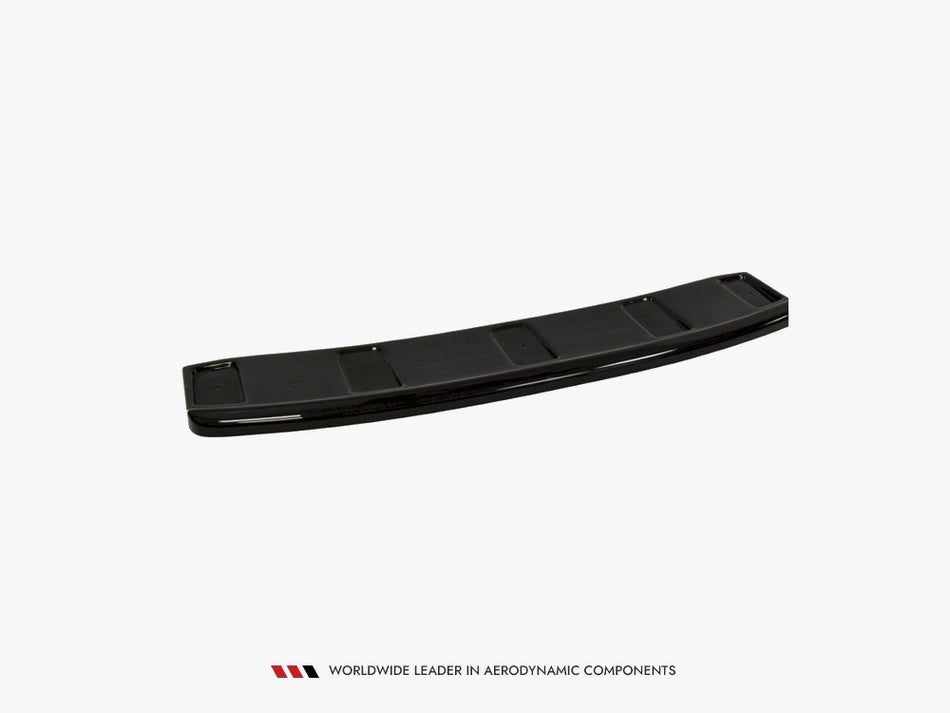 Maxton Central Rear Splitter Audi A7 S-line (Facelift) (Without Vertical Bars) (2014-2018) - Carbon Look
