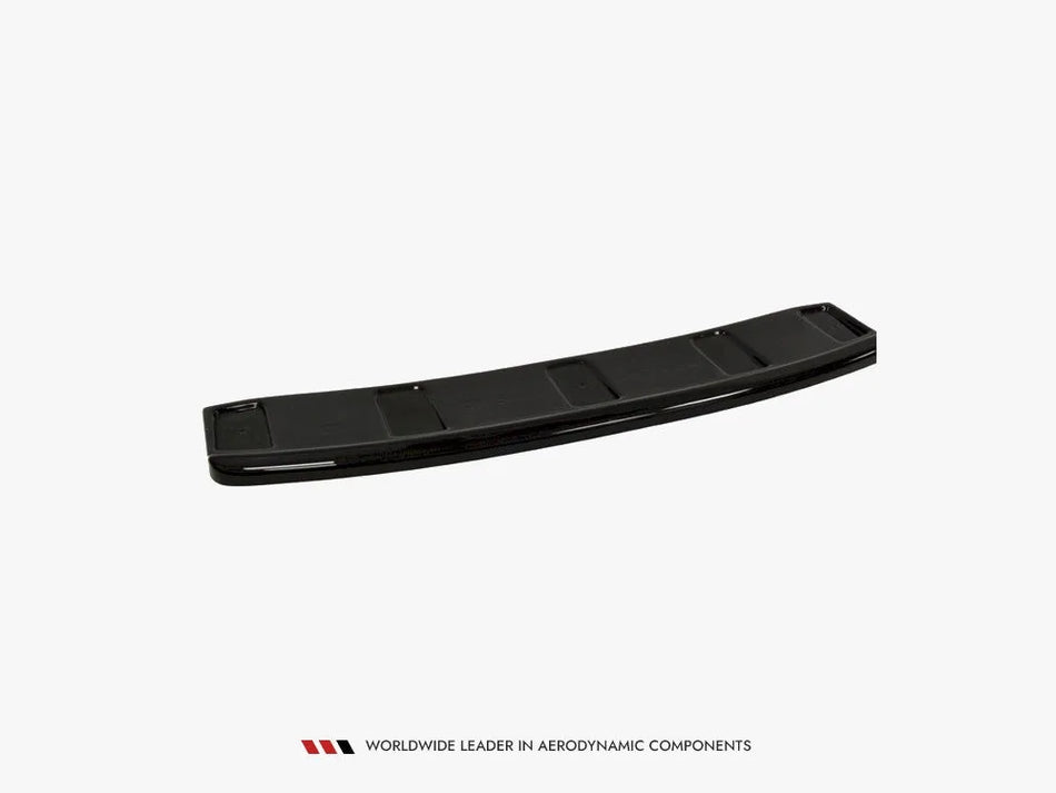 Maxton Central Rear Splitter Audi A7 S-line (Facelift) (Without Vertical Bars) (2014-2018) - Carbon Look