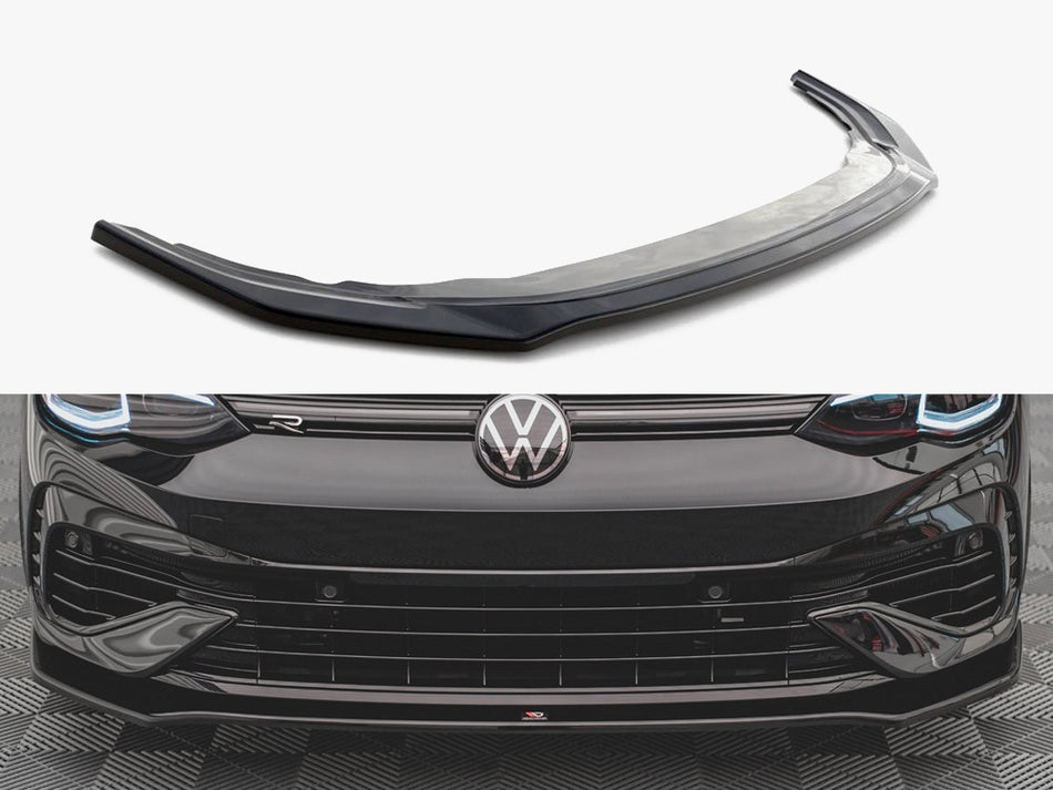 Maxton Front Splitter V.3 VW Golf R Mk8 TEXTURED