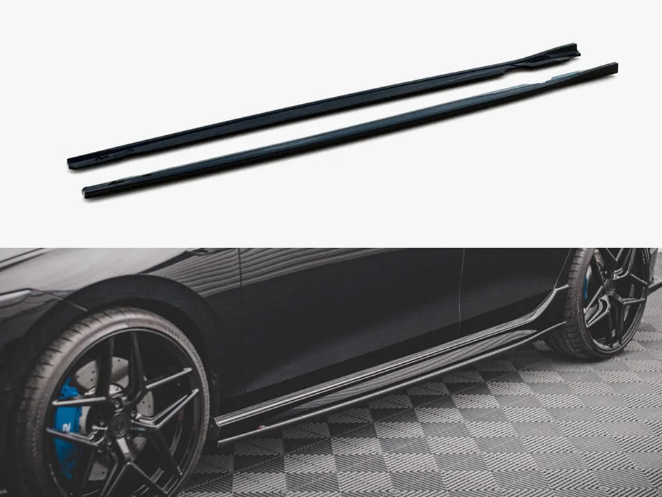 Maxton Side Skirts Diffusers V.2 VW Golf R Mk8