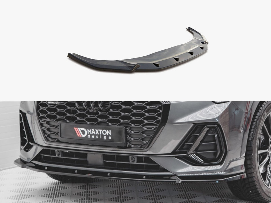 Maxton Front Splitter V.2 Audi Q3 Sportback / SUV S-Line F3