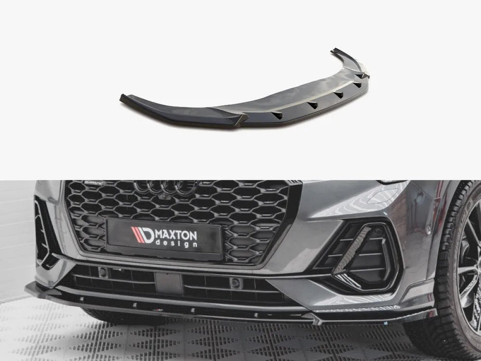 Maxton Front Splitter V.2 Audi Q3 Sportback / SUV S-Line F3