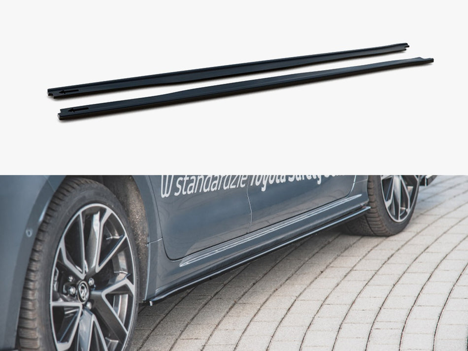 Maxton Side Skirts Diffusers Toyota Corolla Mk12 Sedan - Textured