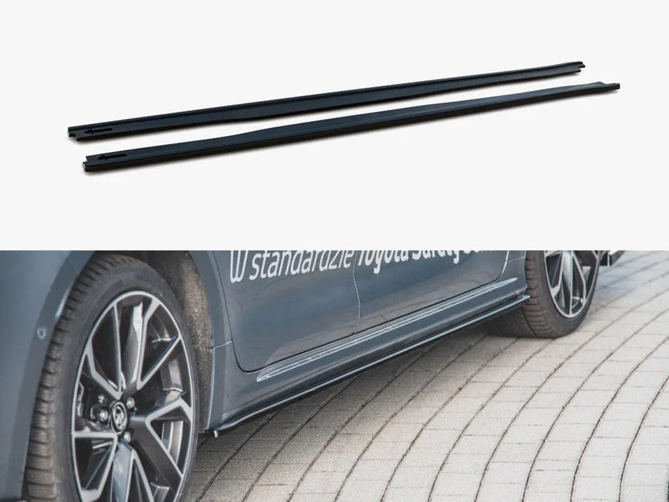 Maxton Side Skirts Diffusers Toyota Corolla Mk12 Sedan - Textured