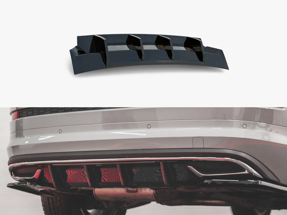 Maxton Rear Valance Skoda Kodiaq Mk1 Sportline - Carbon Look