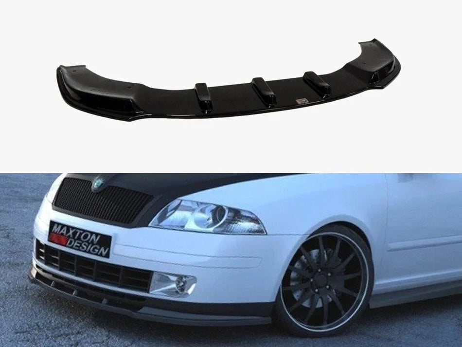 Maxton Front Splitter Octavia 2 Preface Model, Standard Bumper - Textured