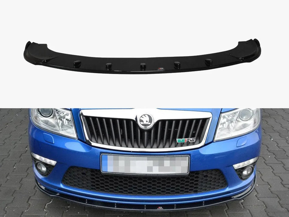Maxton Front Splitter V.1 Skoda Octavia MK2 VRS Facelift (2008-2013)