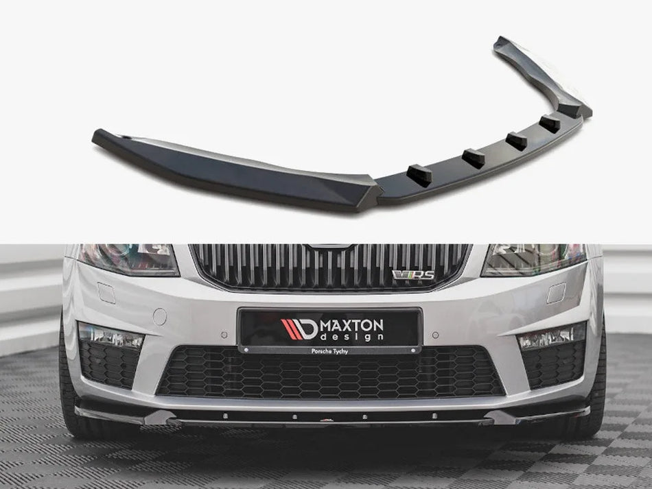 Maxton Front Splitter V.3 Skoda Octavia RS MK3 (2013-2016)