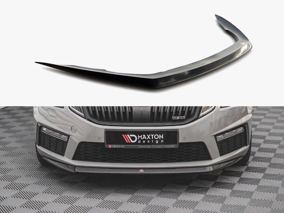 Maxton Front Splitter V.1 Skoda Octavia RS MK3 Facelift (2016-2019)