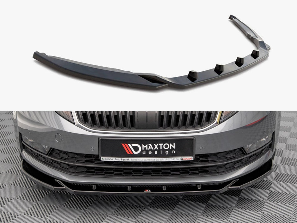 Maxton Front Splitter V.2 Skoda Octavia MK3 Facelift (2016-2020)